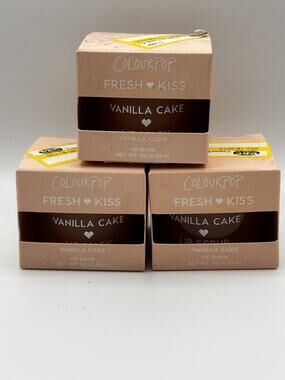 ColourPop Fresh Kiss Lip Mask Vanilla Cake Lot Of 3 Boxes Imperfect Boxes